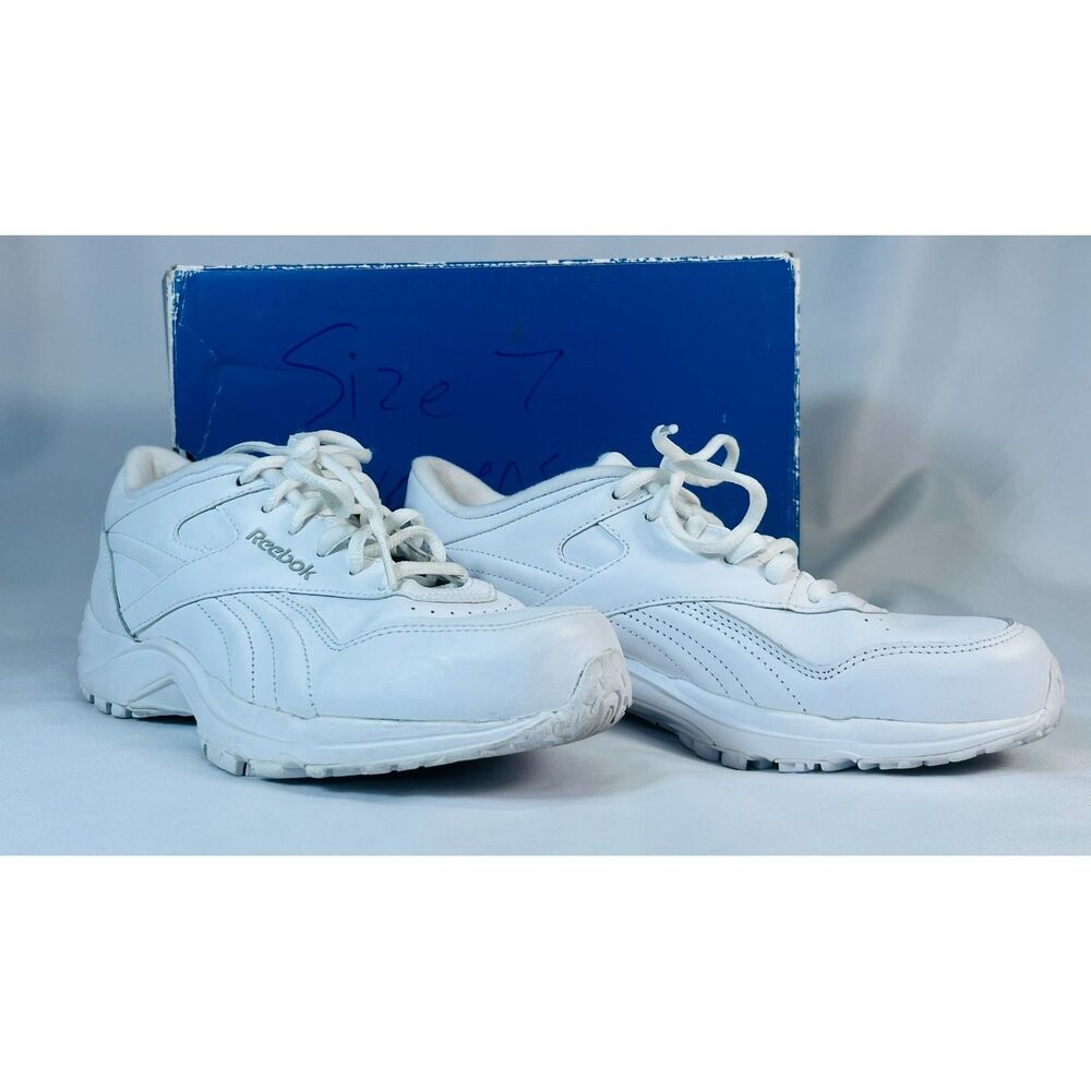 NEW Vtg Reebok Comfort Deluxe Walking Shoe White DMX Wide D 7